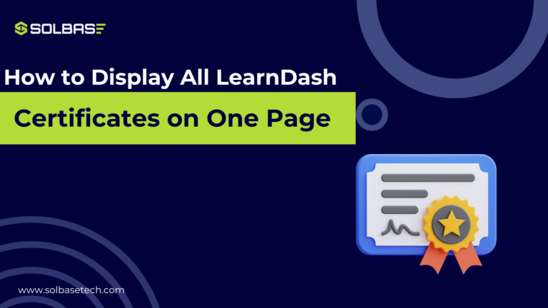 Display All LearnDash Certificates on One Page