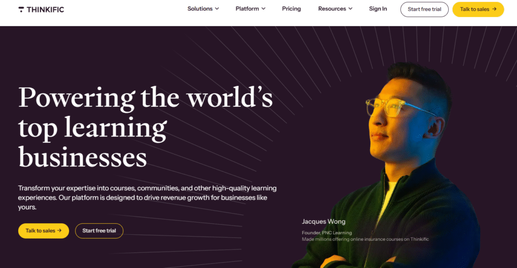 thinkific plugin for LMS